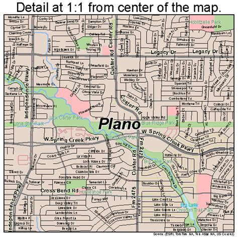 plano texas street map