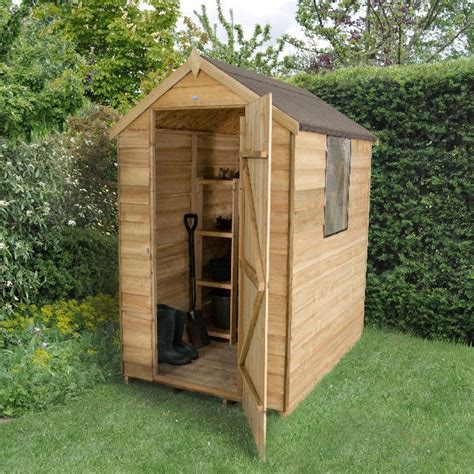forest overlap pressure treated apex shed  elbec