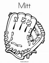 Coloring Mitt Pages Glove Catch Sox Great Ball Kids Baseball Hockey Red Tennis Bat Outline Sticks Racket Twistynoodle Built California sketch template