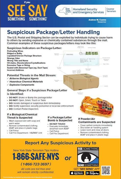 suspicious package letter handling cattaraugus county website