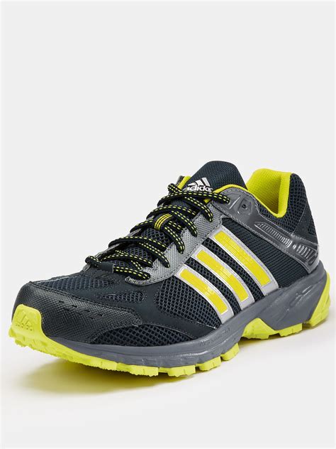 adidas duramo  trail mens running shoes  yellow  men blacklime lyst