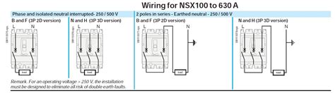 wiring diagram  nsx     p  version schneider electric thailand