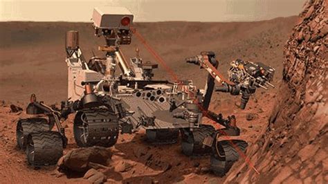 mars rover curiosity  blast rock  laser cbc news