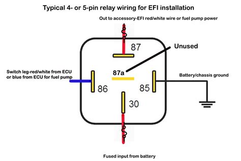 diagram  volt fuel pump relay wiring diagram mydiagramonline