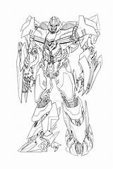 Transformers Bumblebee Drawing Dinobot Slug Prime Optimus Extinction Megs Colorir Dibujar Robots Faciles Sorpresa sketch template
