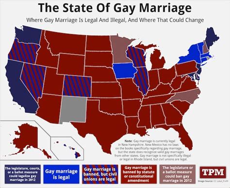 legal status of same sex marriage by state sociological images