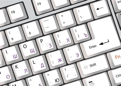 keyboard stock vector illustration  buttons english