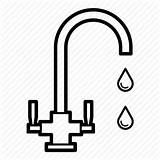 Faucet Tap Water Sink Icon Drawing Kitchen Drawings Paintingvalley Iconfinder Pipe sketch template