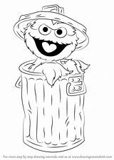 Oscar Grouch Sesame Street Draw Drawing Step Cartoon Coloring Pages Drawings Drawingtutorials101 Monster Tutorials Muppets Kids Colouring Visit Tattoo Paintingvalley sketch template