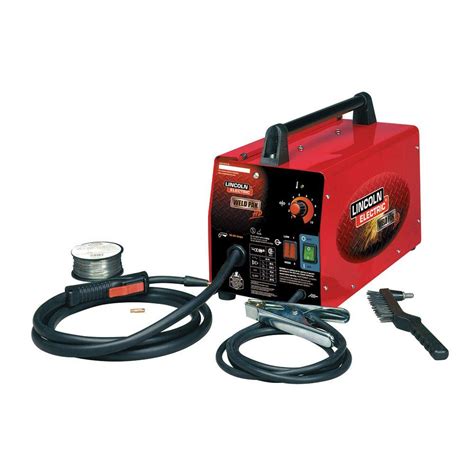 lincoln electric  amp weld pack hd flux core wire feed welder