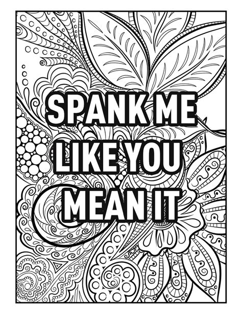 adult curse word printable coloring pages digital  etsy