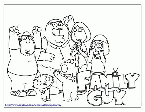 printable family guy coloring pages squid army