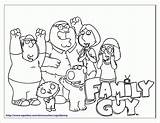 Guy Family Coloring Pages Cartoon Printable Griffin Peter Sheets Print Clipart Popular Book Books Pdf Visit Coloringhome sketch template