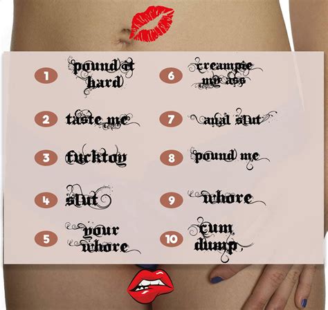 4x kinky adult temporary tattoos tramp stamps ddlg bdsm etsy