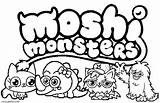 Moshi Monsters Coloring Pages Monster Kids Printable Gila Cool2bkids Getcolorings Print Getdrawings Color sketch template