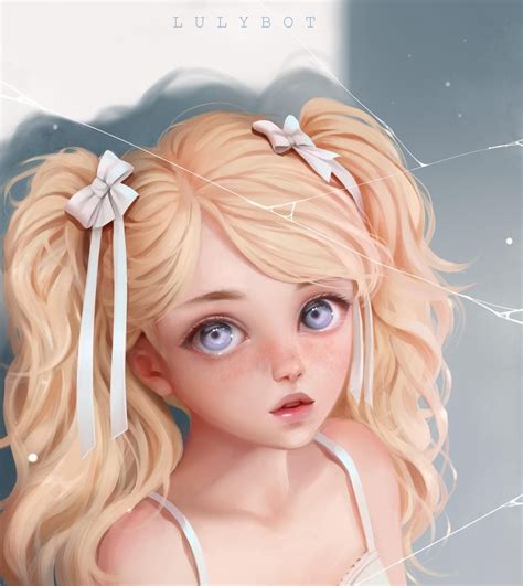 commission   lulybot  deviantart digital art girl anime art beautiful anime art girl