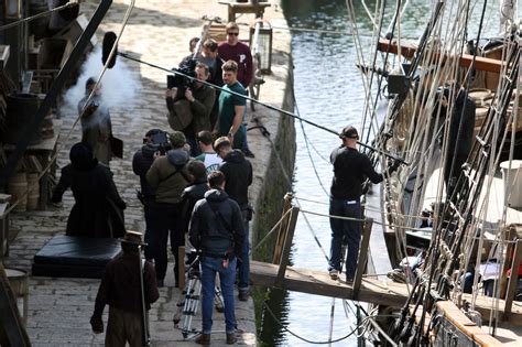 Filming At Poldark Harbour Charlestown In Pictures