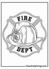 Coloring Firefighter Iheartcraftythings Fireman sketch template