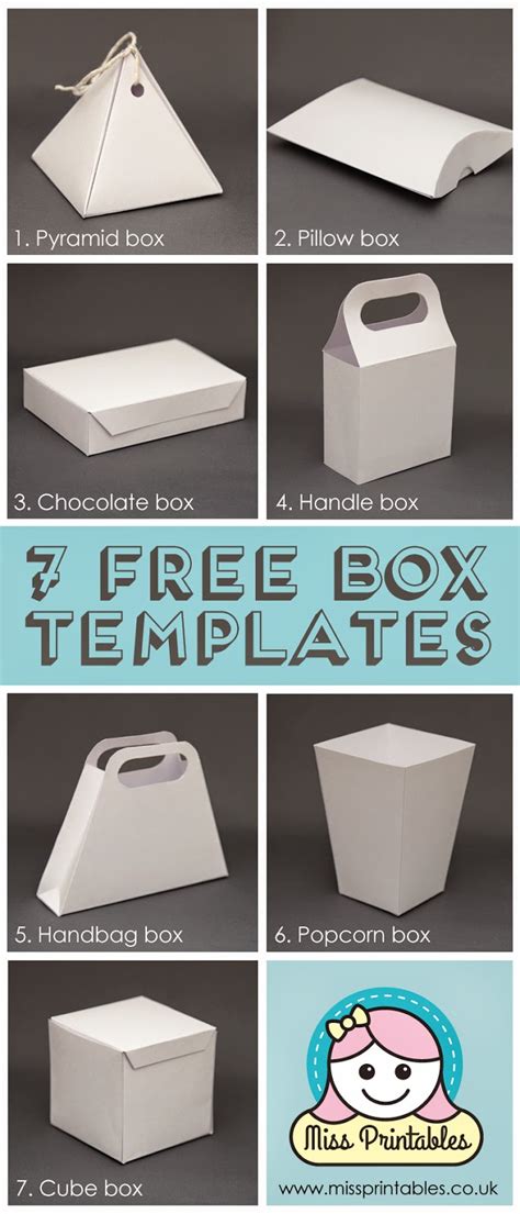 printables blank box templates freebie
