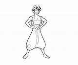 Coloring Aladdin Pages Library Clipart sketch template