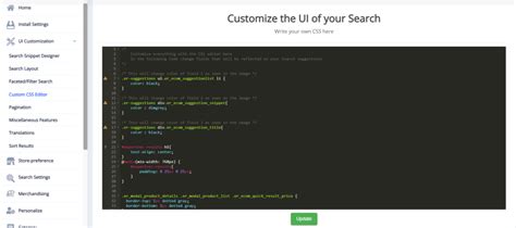 custom css editor expertrec custom search engine