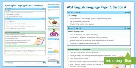 aqa language paper  question  answers tips     aqa