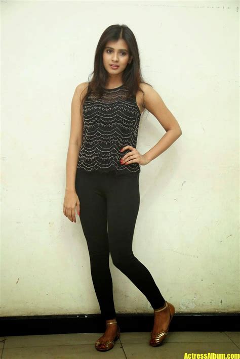 actress heeba patel in gorgeous black top jeans actress