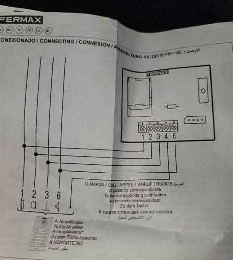 solved connecting wires  fermax  replacing  comelit intercom user guide needed