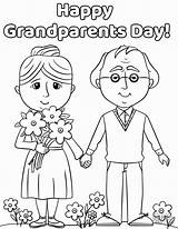 Grandparents Abuelos Grandparent Grand Preschoolers Grands Bestcoloringpagesforkids sketch template
