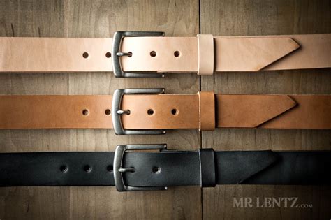 leather belt thick leather belt  lentz leather goods