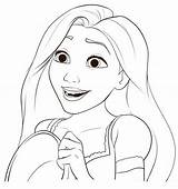 Rapunzel Pages Kids Coloring Disney Visit Princess Paper sketch template