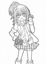 Anime Coloring Pages Printable Girl Various Styles Forkids Via sketch template