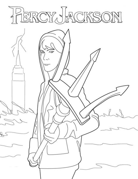 percy jackson coloring pages  activity