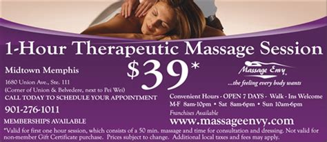 massage envy midtown health  beauty services