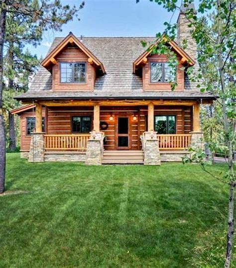 affordable small log cabin ideas  awesome decoration   family house plans small
