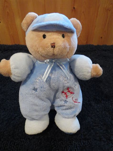 just one year carters little all star bear plush rattle doll