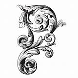Filigree Calligraphy Acanthus Filagree Border sketch template