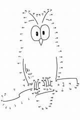 Dot Printables Activity Owl Supercoloring Via sketch template