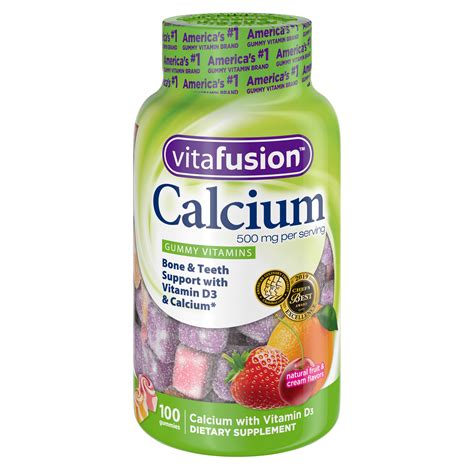 vitafusion calcium supplement gummy vitamins ct walmartcom