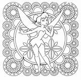 Coloring Pages Disney Tinkerbell Difficult Coloriage Mandala Hard Clochette Fée Teenagers Princess Printable Cinderella Adulte Color Getcolorings Fairy Choose Board sketch template