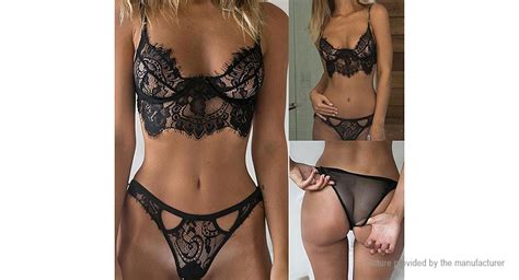 3 49 Women S Sexy Floral Lace Sheer See Through Underwear