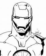Iron Man Coloring Pages Avengers Face Drawing Superheroes Helmet Clipart Kids Printable Print Colouring Suit Cliparts Book Dessin Getcolorings Stark sketch template