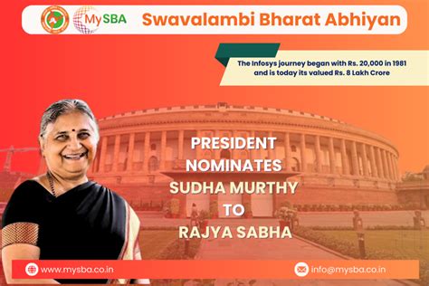 president nominates sudha murthy  rajya sabha mysba