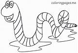 Coloring Worm Cute Pages Worms Printable Animal Decoloring Sheet Print Books sketch template