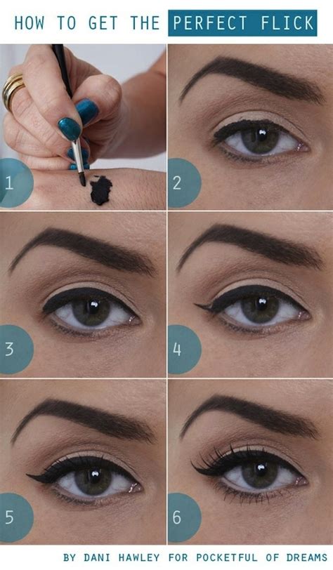 how to apply eyeliner perfectly by yourself step by step tutorial