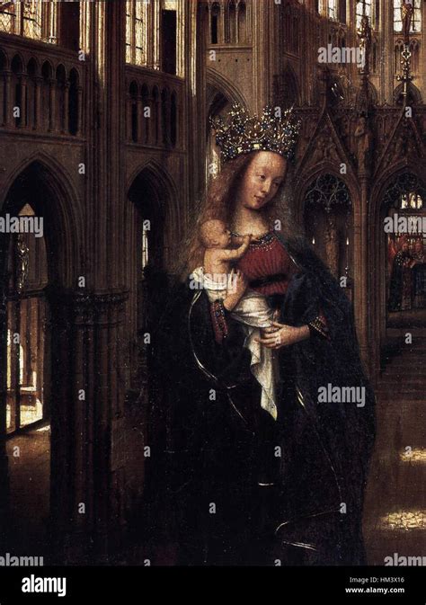jan van eyck madonna   church detail wga stock photo alamy