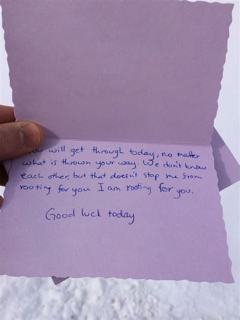 2 4 14 michigan random note that was left to brighten a strangers day letter find more love