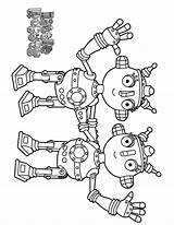Sparky Robots Coloriage Enfant Atis Depuis sketch template