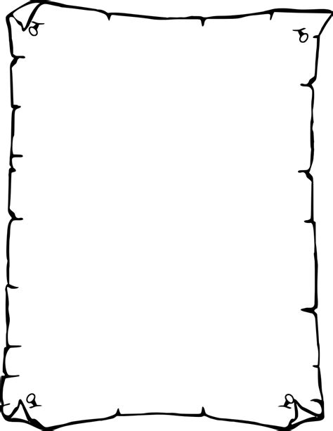 simple paper borders clipart