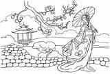 Coloriage Chine sketch template